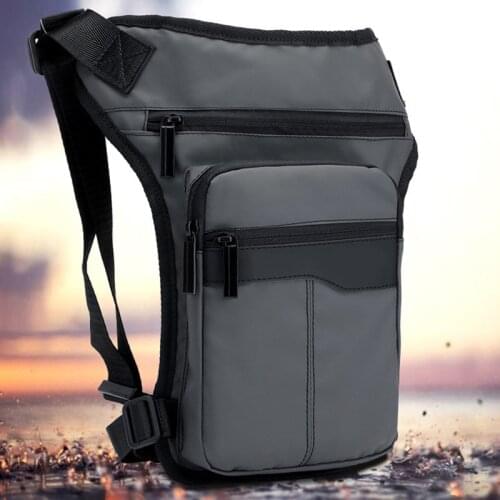 Men Waterproof Waist Drop Leg Bag Thigh Pack Zipper Multifunction Adjustable For Cycling Outdoors 35*19*33CM