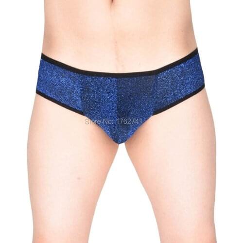 Men Soft Shiny Cheeky Boxers Underwear Micro Pants Sexy Male Boxers
