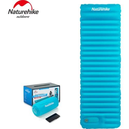 Naturehike New Ultralight Manually Inflating Sleeping Pad with Pillow