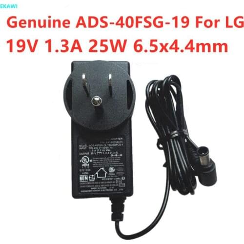 Genuine US Plug ADS40FSG-19 19V 1.3A 25W AC Adapter For LG E1948S E2242C E2351VZ E1942CA E1942C-BN IPS224 Power Supply Charger