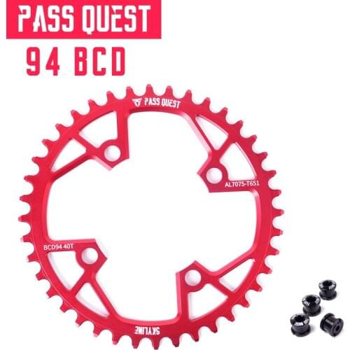 PASS QUEST narrow wide chainring sprocket 94BCD MTB mountain bike chain wheel bicycle 32T 34T 36T 38T 40T crankset tooth plate