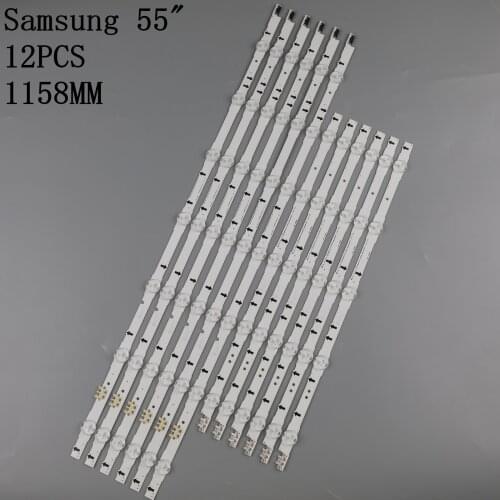 12 PCS/set LED Backlight strip for UE55H6300 UE55H5500 UE55H6200 UE55H6400 UE55H6800 UE55J5000 BN96-30432A 30431A 30430A 30429A