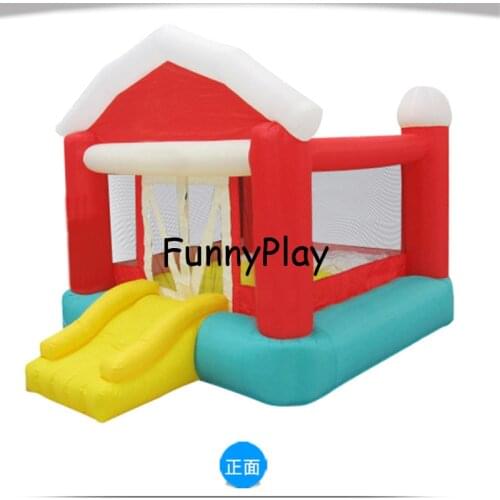 Christmas Nylon Mini Cheap Inflatable Bouncer Kid Jumping House Bouncy Castle Game With Air blower for Kids jumping castle