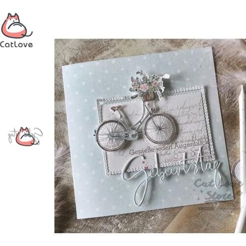 Geburtstag German Birthday Metal Cutting Dies Scrapbooking Stencil Die Cuts Card Making DIY Craft Embossing New Dies For 2019