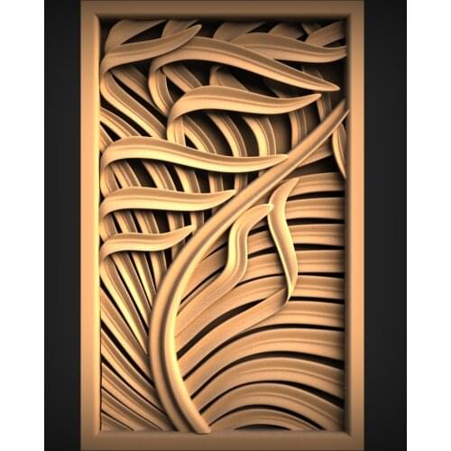 STL Model Leaf for CNC Router 3D Printer Artcam Aspire Bas Relief