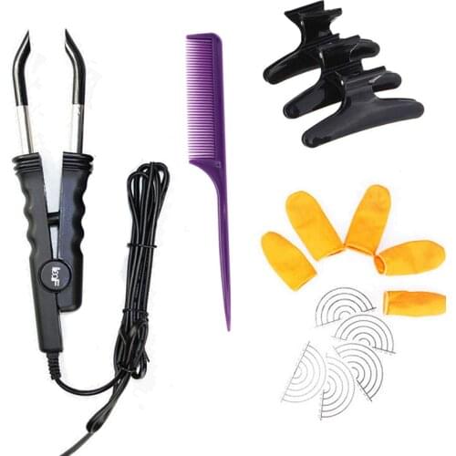 DIY At Home U Tip Nail Hair Extension Iron Heat Hairdresser Hair Salon Tools Keratin Fusion Connector Temperature Constant Tongs