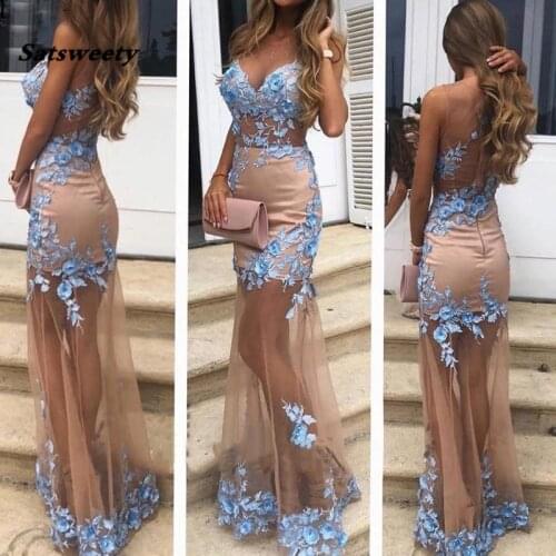 South Africa Evening Dress Champagne Lace Mermaid Backless Simple Evening Gown Floor Length vestido de fiesta Long Prom Dress