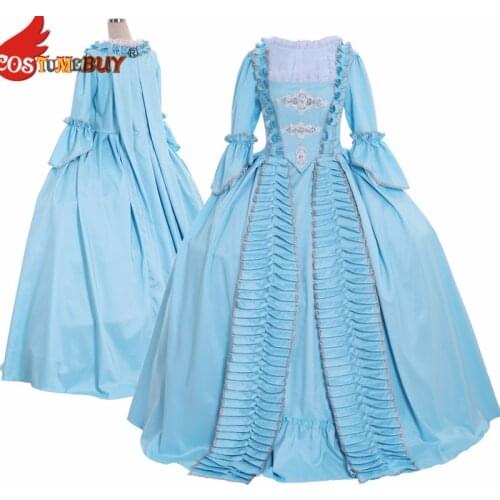 Costumebuy Tudor Marie Antoinette Rococo Gown 18th Century Antoinette Baroque Victorian Women Ball Gown Belle Dress Custom Made