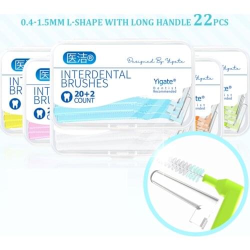 0.4-1.5mm Interdental brush orthodontic tooth brush toothpick dental floss interdental dental oral care tool with box