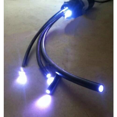 10M 6mm(inner Dia.) Black PMMA Plastic end glow Flexible Fiber Optic cable f/Light Engine Driver Floor Hotel DIY ceiling Ground