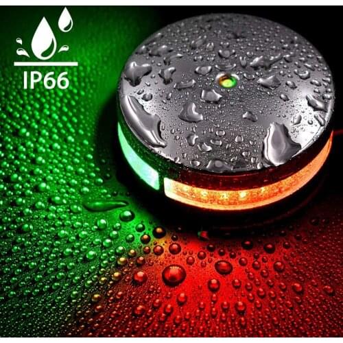 12V Red Green Bi-Color Bow LED Navigation Lights Boat Marine Indicator Spot Light Marine Boat Yacht Sailing Light Waterproof