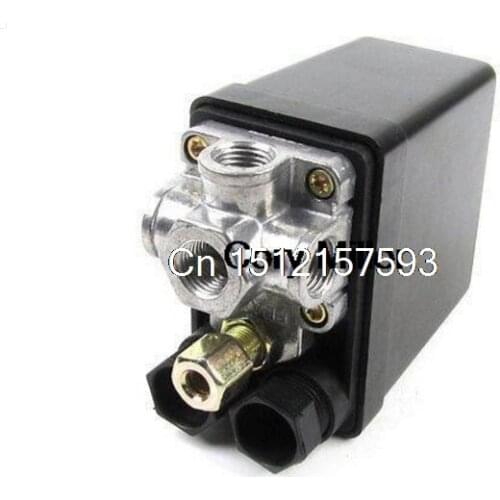 175PSI 12Bar 4 Port 1/4 NPT Air Compressor Pump Pressure Switch Control Valve