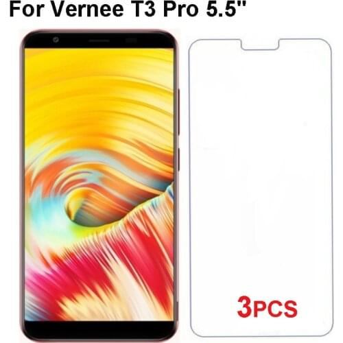 3PCS Glass For Vernee T3 Pro 9H High Quality Explosion-proof Protective Screen Protector film for Vernee T3 Pro Glass