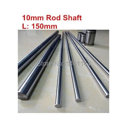 4pcs dia 10mm - 150mm chrome plated Cylinder Linear Round Shaft