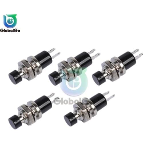 5pcs/Lot PBS-110 Mini Momentary Push Button Switch for Model 0.5A 220VAC Momentary Pushbutton Switche