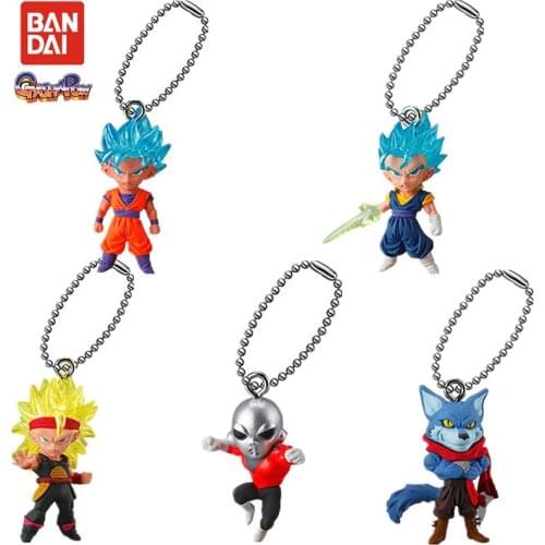 Bandai Genuine Gashapon Dragon Ball Super UDM THE BEST 29 Goku Vegeta IV Broli Gogeta Pendant Dolls Keychains Model Toys
