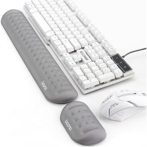 Memory Foam Ergonomics Mouse & Keyboard Wrist Rest Support Pad Cushion for Office Work and PC gaming, Wrist Pain Relief