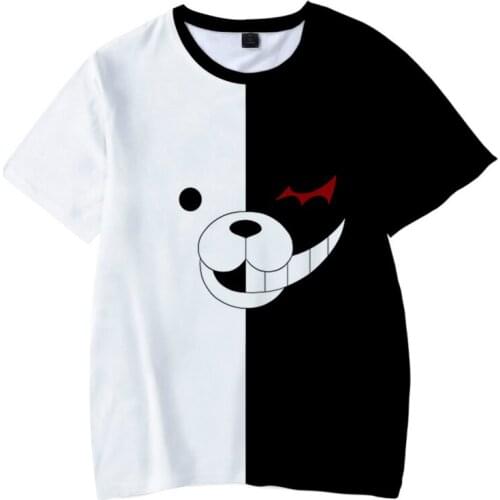 Anime T-shirt Mens Womens Oversized 3D Printing Fashion Harajuku Street Boy Costume 2021 Cute T-shirt Bear Hair