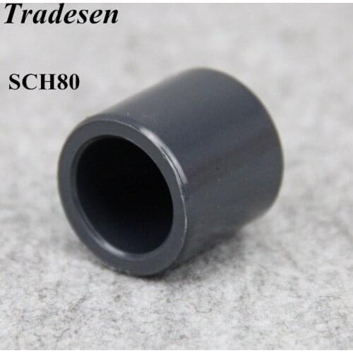 1pcs SCH80 Water Supply Pipe PVC End Cap Connector Garden Irrigation Water Pipe Plug Farm Hydroponic Pipe Accessories Adapter
