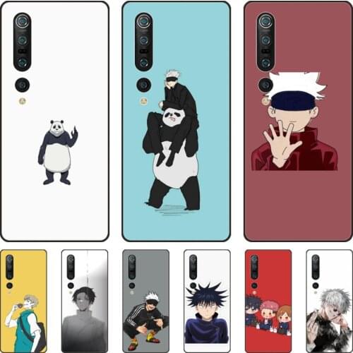Japanese anime Phone Case For xiaomi mi11 5g 10 liti Ultra 9Pro SE 3 8 Note Anime Black Cover Silicone Back Pretty tpu