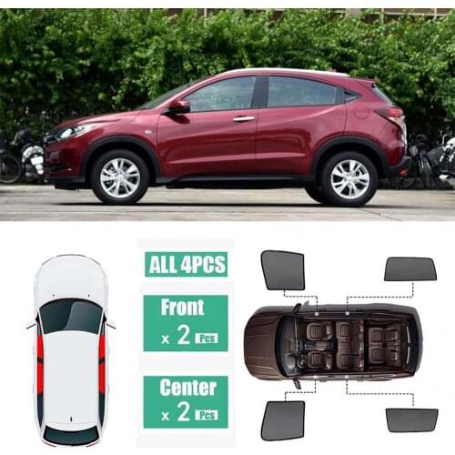 Side Windows Magnetic Sun Shade UV Protection Ray Blocking Mesh Visor Fit For Honda VEZEL 2013-2019