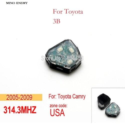 MINO Auto Toyot camry key replacement 3B remote control 314.3MHZ for USA 2005 to 2009 Toyot camry,free shipping