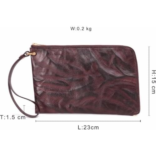 Men Wallet Genuine Leather Purse Mens Clutch Long Wallets Handy Bags ID Credit Card Holder Male Clutch Leather Bag Male Gift