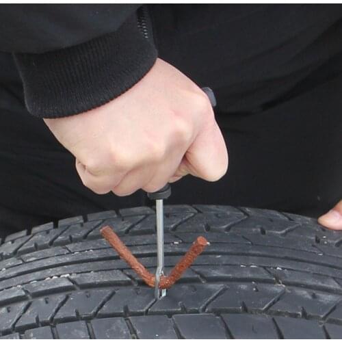 1 Pack Tubeless Tire Repair Seal Strip Car Tyre Repair Recovery Tools For Auto Motorcycle Bike Tire Puncture Emergency Kit