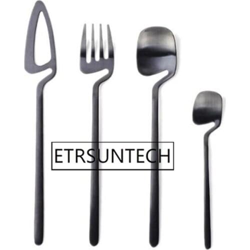 50sets Stainless Steel Cutlery Set Colorful Dinnerware Tableware Silverware Sets Dinner Knife and Fork