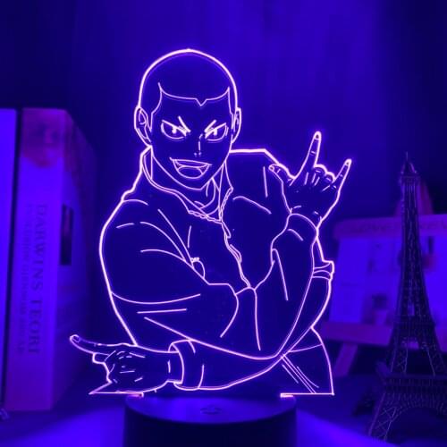 Haikyuu Ryunosuke Tanaka Led Night Light Lamp for Bedroom Decor Nightlight Kids Child Birthday Gift Haikyu Tanaka 3d Lamp