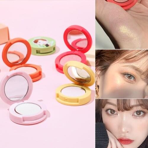 Makeup Highlighter Palette Oil-control Brighten Powder Pressed Diamond Shimmer Highlight Compact 5pcs Face Highlighter Cosmetic