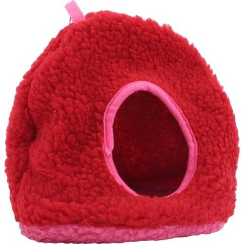 Quality Fleece Bird Parrots Nest Hammock Warm Winter Hanging Cage House Toys Pets Parakeet Bed Round Cave Sleep Hut Tent Toy