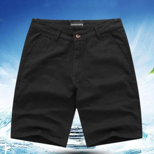 Summer Men Solid Shorts Mens loose Short Pants Solid Color Breathable Zipper Pockets Shorts Durable Sweatpants for Daily Wear