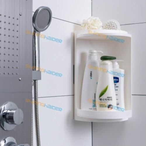 Bathroom rack tripod home free punching no trace stickers finishing rack bathroom cosmetics bath storage rack