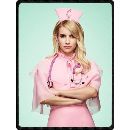 Emma Roberts Warm Fleece Throw Blanket Super Soft Flannel Manta For Sofa/Bed/Car/Plane/Travel/Baby Bedspread