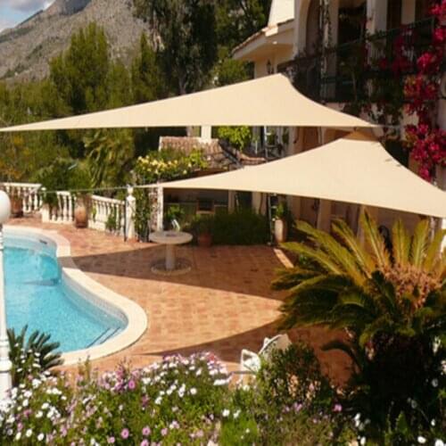 Shade Cloth Sunshade Canopy Outdoor Sunshade For Garden Patio Pool Shade Sail Awning Camping Picnic Tent Two Sizes Drop Ship