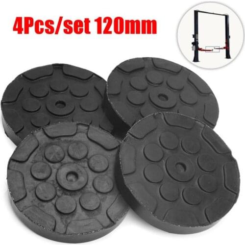 4Pcs Universal Round Rubber Arm Pads For Car Auto Jacking Lift Dia 120mm Thick 25mm Car Auto Truck Hoist