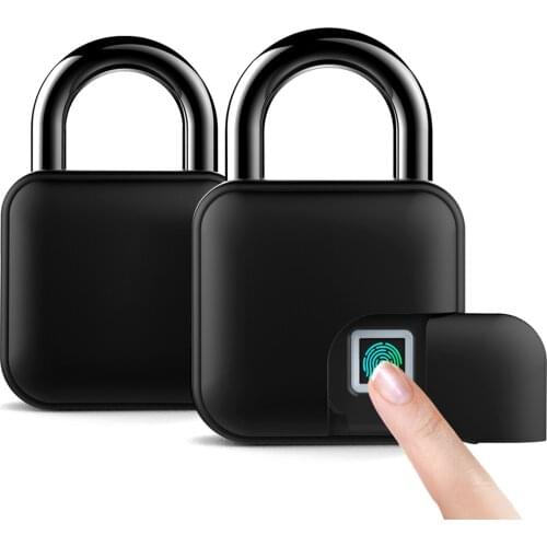 Fingerprint Lock BT Lock Keyless USB Rechargeable Waterproof Smart Thumbprint Padlock Anti-theft Electric Lock For Luggage Case