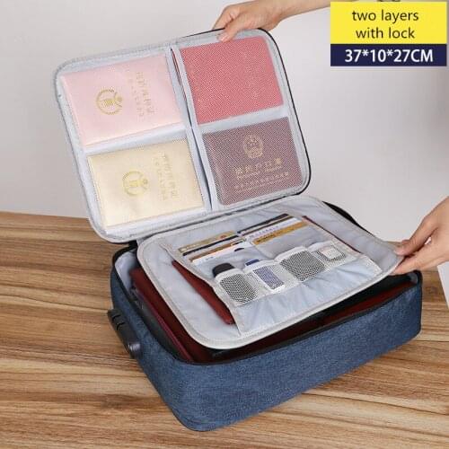 Big Capacity Document Organizer Insert Handbag Travel Bag Pouch ID Credit Card Wallet Cash Holder Organizer Case Box Accessories