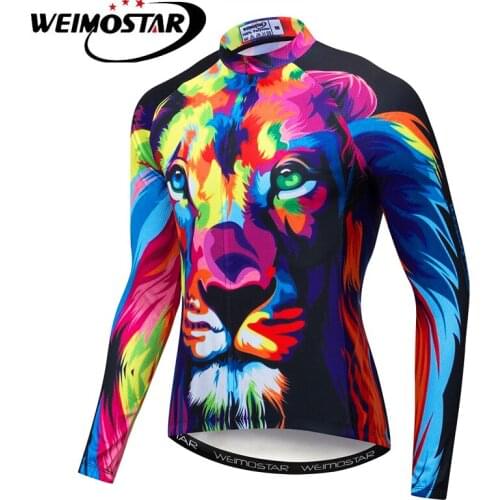 Weimostar Pro Team 3D Cycling Jersey Men Autumn Long Sleeve Bicycle Clothing Youth Racing Sport MTB Bike Jersey Maillot Ciclismo