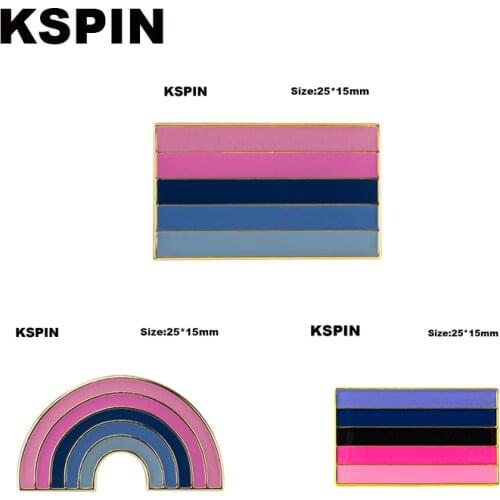 Omnisexual Pride Flag Badge Flag Brooch National Flag Lapel Pin International Travel Pins XY0889