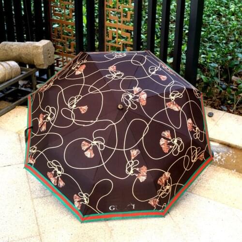 New fashion trend umbrella with gift box full automatic sunscreen and anti ultraviolet sun umbrella sunny umbrella