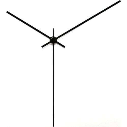 100sets Young Town White Axis Hands black long Clock Hands Metal Aluminum Quartz Clock Accessory High quality DIY Clock kits