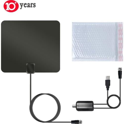 1080P HD Indoor Flat Universal HDTV Antenna DVB-T2 ATSC ISDB Digital Clear Active Amplified TV Aerial Indoor Digital TV Antenna