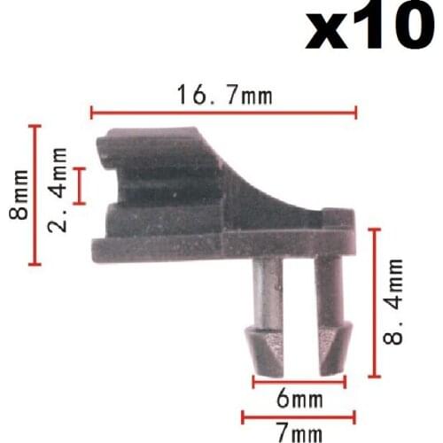 10x Nylon For Honda Dofeng Sunroof chute connecting buckle