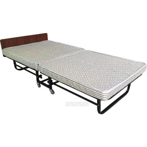 195*95*40cm Foldable Bed With 9cm Thickness Sponge Bed Mattress Modern Style Hotel Office Nap Bed Leisure Single Person Bed