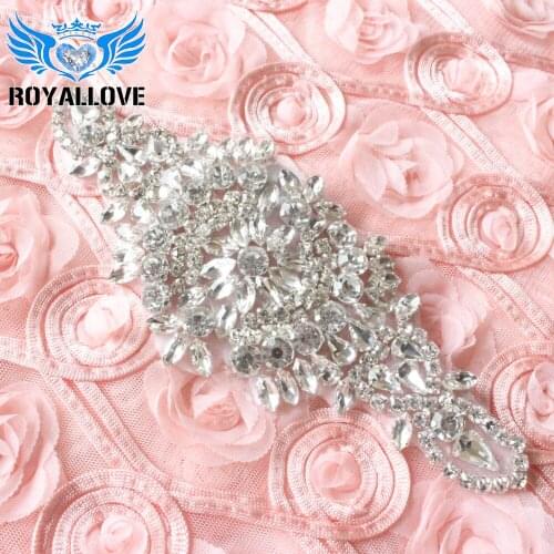 30 pieces) Clear Waist Belt Crystal Wedding Decoration Rhinestones Patches For Headband Pearl Beads Trim Hotfix Glass Appliques