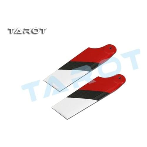 450V2 Sport Pro Helicopter Part TAROT Carbon fiber Tail blade Red balck white TL2330-03