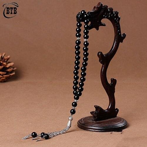 8mm/33 Muslim Prayer Beads Nostalgic Rosary Bracelet Luxury Unisex Charm Bracelet Islamic Jewelry Gift Wholesale