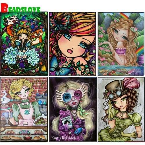 Diamond Painting Flower Landscape Rhinestones Modern Birds Flower Diamond Mosaic Full Display Home Decor Diamond Embroidery B95